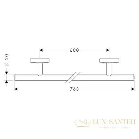 полотенцедержатель hansgrohe logis 40516000
