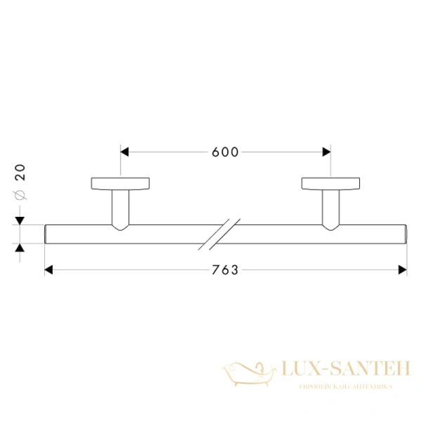 полотенцедержатель hansgrohe logis 40516000
