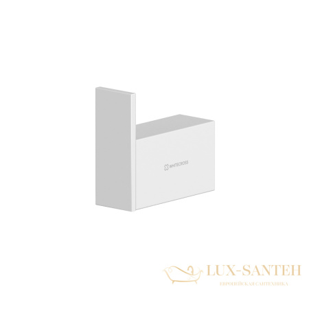 крючок whitecross cubo cu2410wh, белый мат