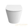 унитаз подвесной belbagno tre bb5180ch-tor/sc безободковый, торнадо, с сиденьем микролифт, белый глянцевый