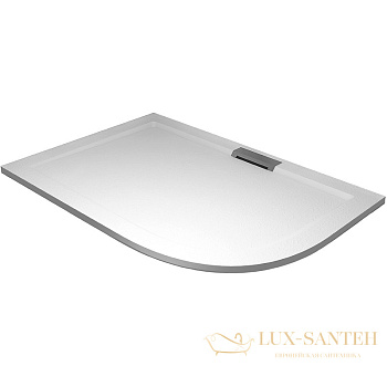 душевой поддон rgw gws 03150480-01l из искусственного камня gws-41l 100х80, белый