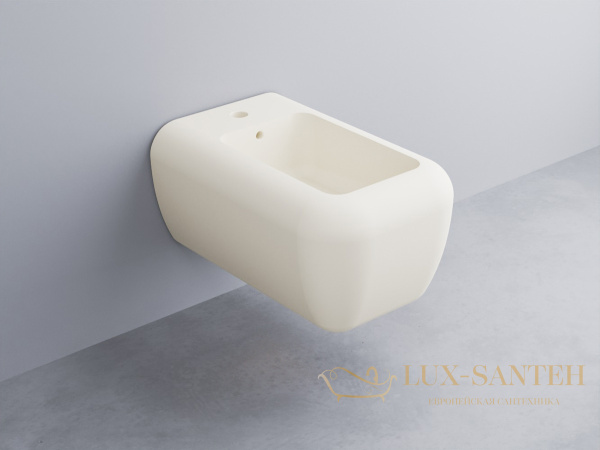 биде подвесное cielo shui shbsb tl, 550х360х290h мм, с отверстием под смеситель, переливом и комплектом креплений,  talco