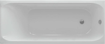 акриловая ванна aquatek альфа 170x70 без гидромассажа, с фронтальным экраном (слив справа)