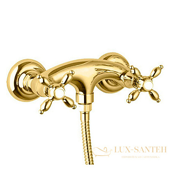 смеситель cezares nostalgia nostalgia-ds-03/24 для душа, золото 24 карата