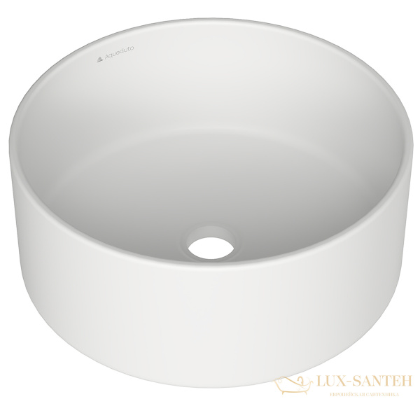 раковина накладная aqueduto espiral, esp0120, круглая d400, белый матовый