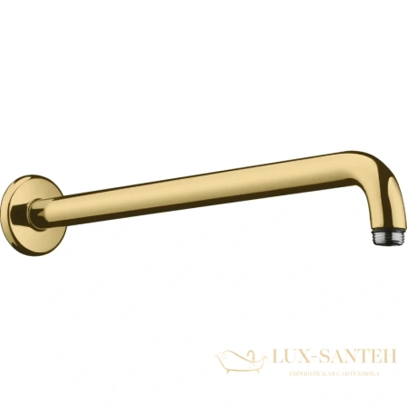 держатель верхнего душа hansgrohe 27413990 38,9 см, полированное золото