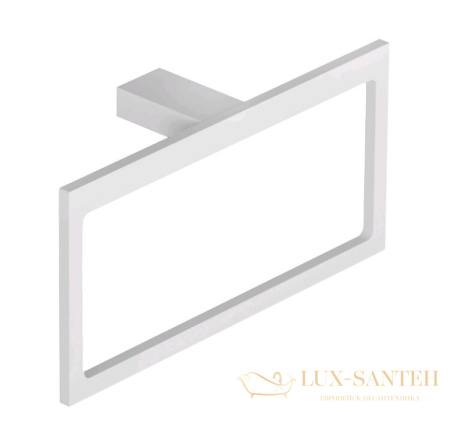 полотенцедержатель-кольцо 200 мм, kludi vela c, 3197853, белый матовый