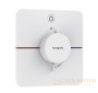 термостат для душа встраиваемый hansgrohe showerselect comfort q, 15581700, белый матовый