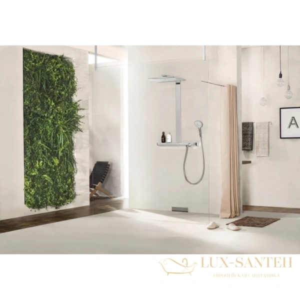 душевая стойка hansgrohe rainmaker select 460 3jet 27029400 ecosmart, с термостатом