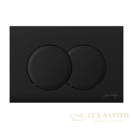 комплект jacob delafon elite e21743ru-bl, унитаз, инсталляция, сиденье микролифт, панель смыва, черный матовый