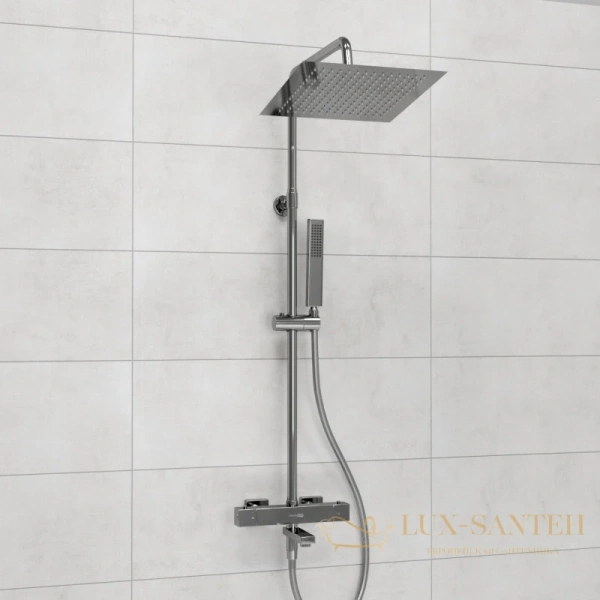 душевая система wasserkraft a199.118.103.087.ch thermo 300 мм, хром