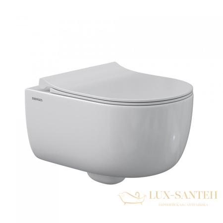 комплект berges 043249: подвесной унитаз ego xl с системой инсталляции novum 525 и панелью смыва, хром глянцевый