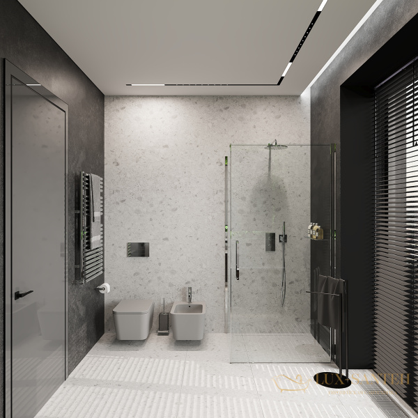 биде подвесное aqueduto macio mac0330, 525*370, серый матовый