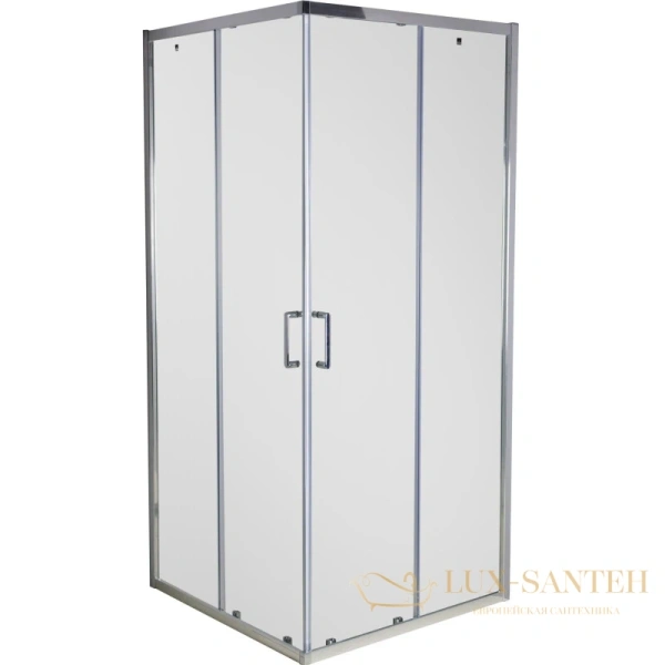 душевой уголок timo altti altti-611 c без поддона 100x100 см, стекло прозрачное