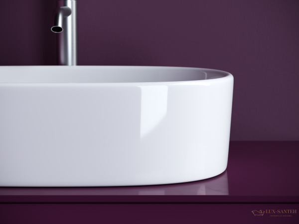 раковина накладная ceramica nova element cn6075, 561*359*149 мм, белый 