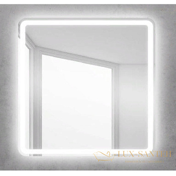 зеркало belbagno spc spc-mar-800-800-led-btn 80 см с кнопочным выключателем, с подсветкой