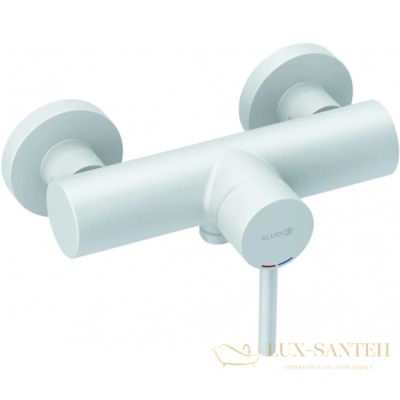 смеситель kludi bozz white 388315376 для душа, белый матовый