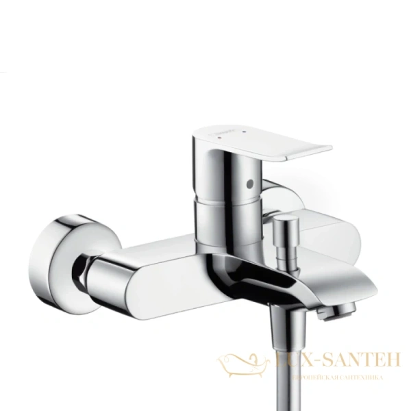 смеситель hansgrohe metris 31480000 для ванны с душем, хром