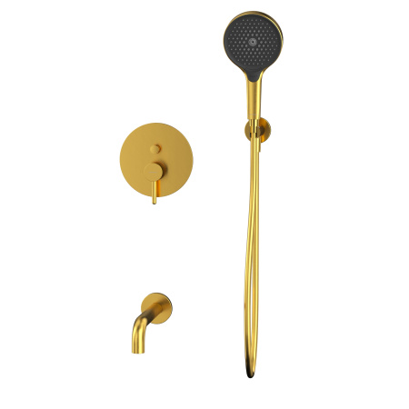 термостатическая система для ванны скрытого монтажа whitecross y, yset06topglb, золото брашированное