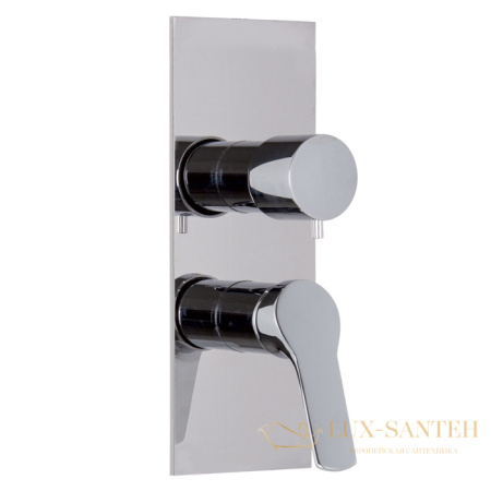смеситель для душа встраиваемый fima carlo frattini serie 4, f3769x6cr, на 2/3 выхода, внешняя часть, хром