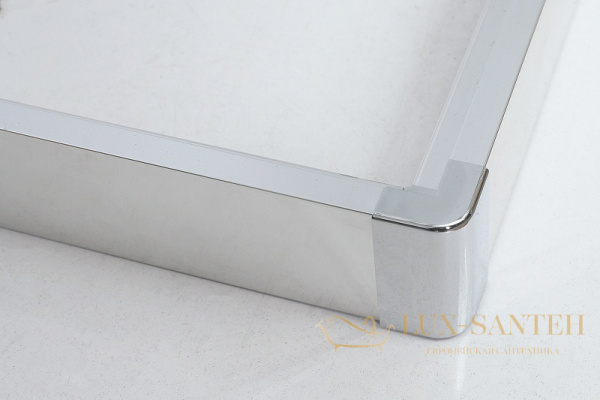 душевой уголок belbagno due due-ah-2-100/80-c-cr 100x80 см профиль хром, стекло прозрачное 