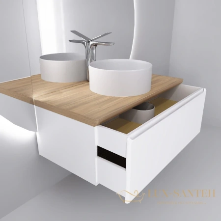 тумба jorno solis sol.01.100/p/w 100,2 см, белый матовый 