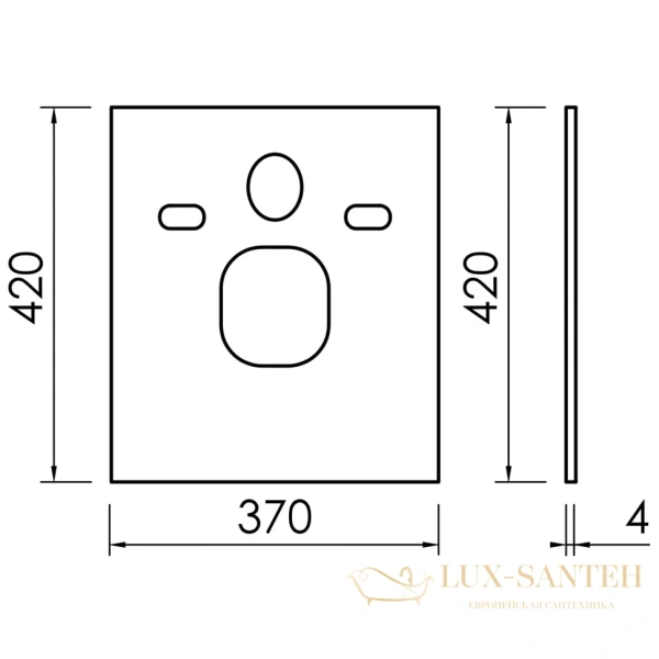 шумоизоляционная панель для инсталляции balance, cn121000
