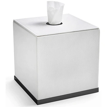 контейнер для бумажных салфеток 3sc snowy sn71ano, черный матовый/белый