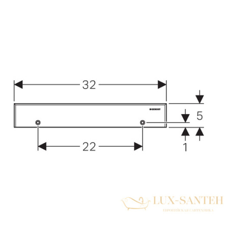 декоративный элемент для внутристенного трапа geberit 154.337.fw.1, полированная нержавеющая сталь