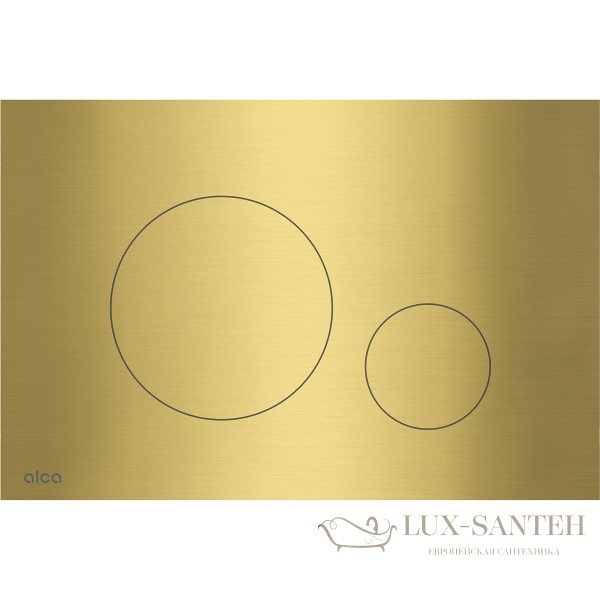 кнопка управления alcaplast flat металл–черный матовый turn-brass