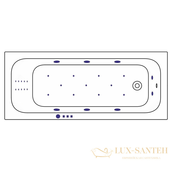 ванна whitecross vibe 170x70 "ultra nano", 0105.170070.100.ultranano.cr, белый