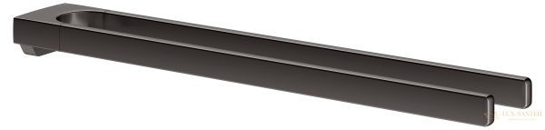 полотенцедержатель двойной keuco moll, 12718350000, титан черный шлифованный