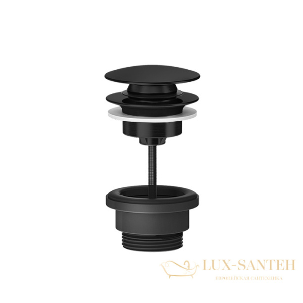 донный клапан gessi 316 54599.707 для раковины без перелива, black metal brushed pvd