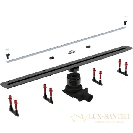 душевой канал bettoserb confluo premium slim line 13100037 1050 мм, хром