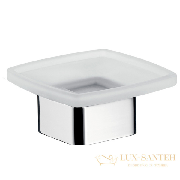 emco loft, 0530 001 01, мыльница настольная, цвет хром х хрусталь