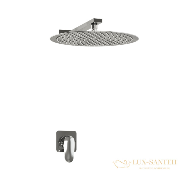 душевая система встраиваемая для душа 248 мм wasserkraft weida a3151.090.116, хром