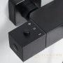 душевая система wasserkraft thermo a29901 300 мм, черный матовый