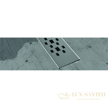 душевой канал berges c1 brise 090128 300 мм, матовый хром