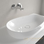 раковина накладная villeroy&boch antao 4a7465r1, 65x40x14,6 cм, ceramicplus, без перелива, белый глянцевый