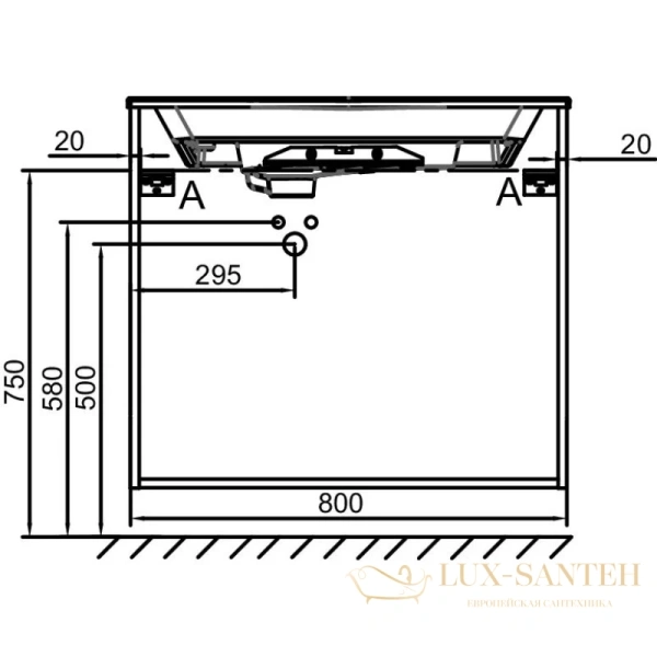 тумба jacob delafon odeon rive gauche eb2532-r9-n14 80 см, серый антрацит