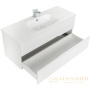 тумба под раковину cezares duet duet-1200-2c-so-bl 120 см подвесная, bianco lucido