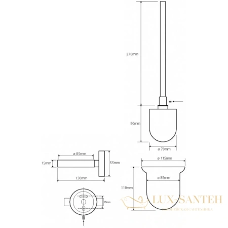 ерш bemeta neo 104113019, нержавеющая сталь