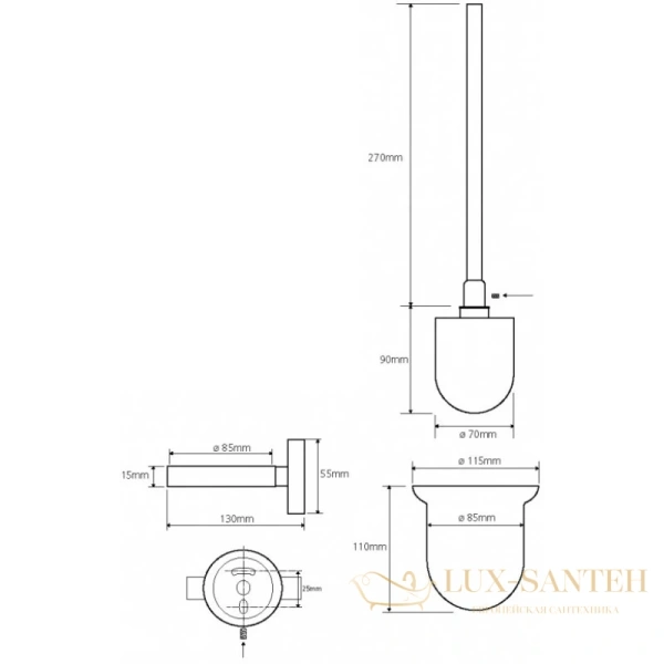 ерш bemeta neo 104113019, нержавеющая сталь