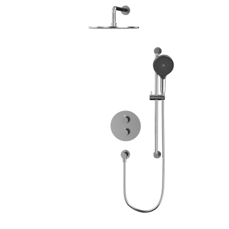 термостатическая душевая система скрытого монтажа whitecross y, yset09topnib, никель брашированный