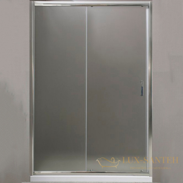 душевая дверь belbagno uno uno-195-bf-1-100-p-cr 100 см профиль хром, стекло рифленое