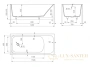 ванна salini orlanda 102015g s-sense 160x70 см, белый