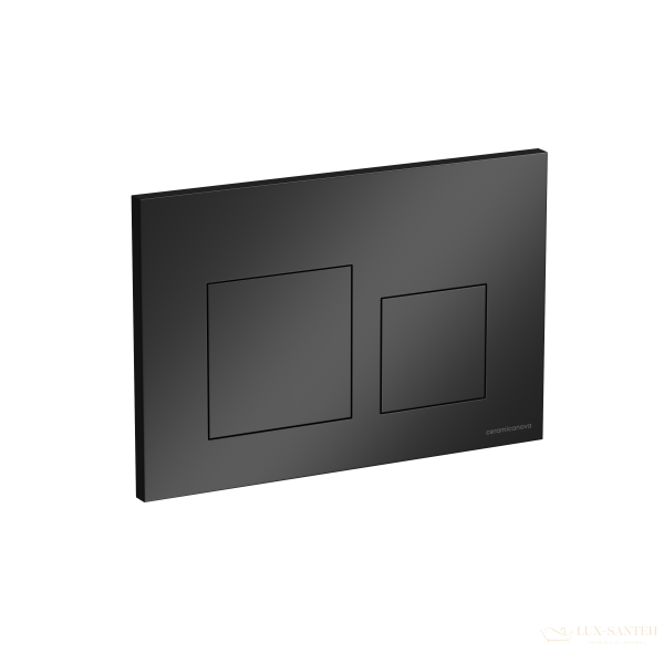 панель смыва ceramica nova balance square cn12-002mb для инсталляции, черный матовый