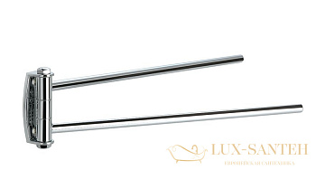 полотенцедержатель двойной stil haus hashi hs16(08) поворотный, хром