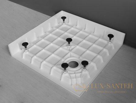 поддон smc cezares tray-smc-a-80-550-150-w, белый