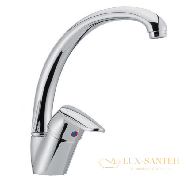 смеситель для кухни fima carlo frattini kitchen, f3207/2cr, поворотный излив, хром